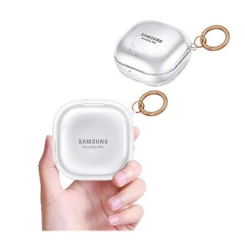 Funda Rígida Flexible Blanca Brillante - Samsung Galaxy Buds Live, Buds Pro y Buds2 Pro