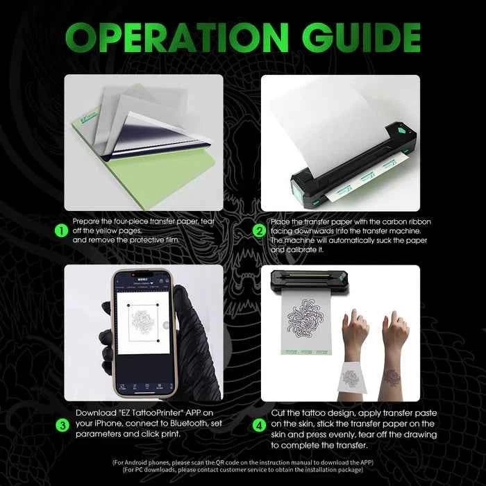 EZ WIRELESS TATTOO TRANSFER STENCIL PRINTERS