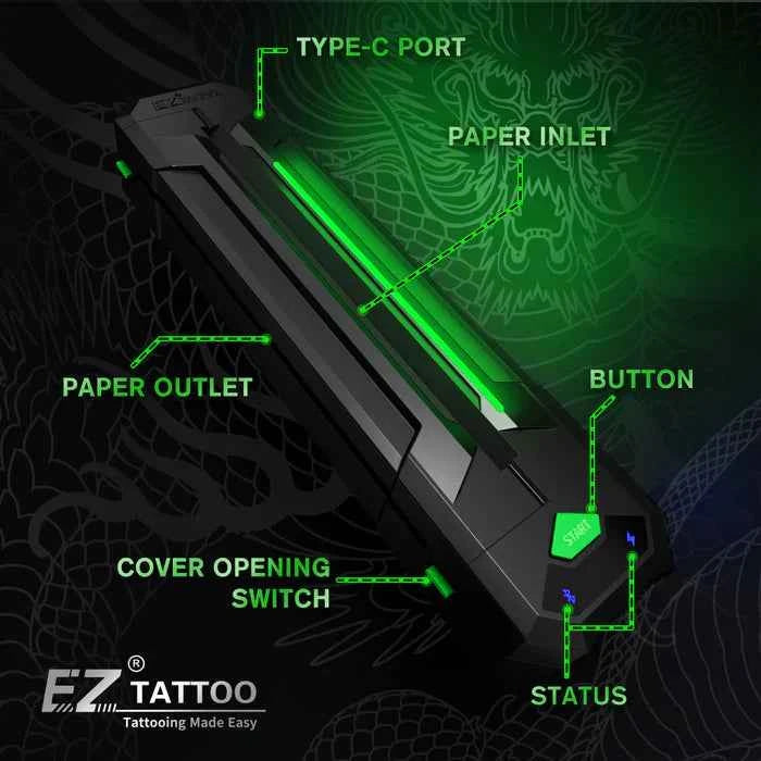 EZ WIRELESS TATTOO TRANSFER STENCIL PRINTERS