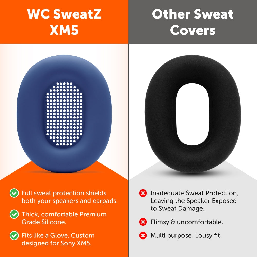 Sony WH-1000XM5 イヤーパッド汗カバー - WC SweatZ