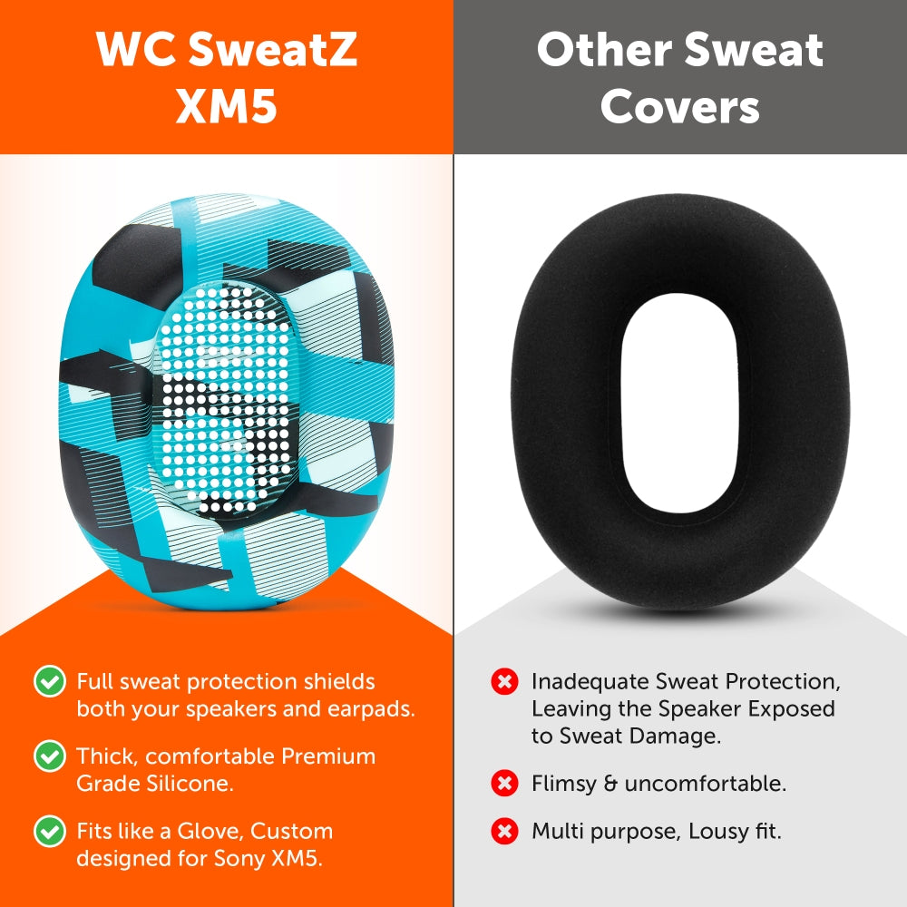 Sony WH-1000XM5 イヤーパッド汗カバー - WC SweatZ