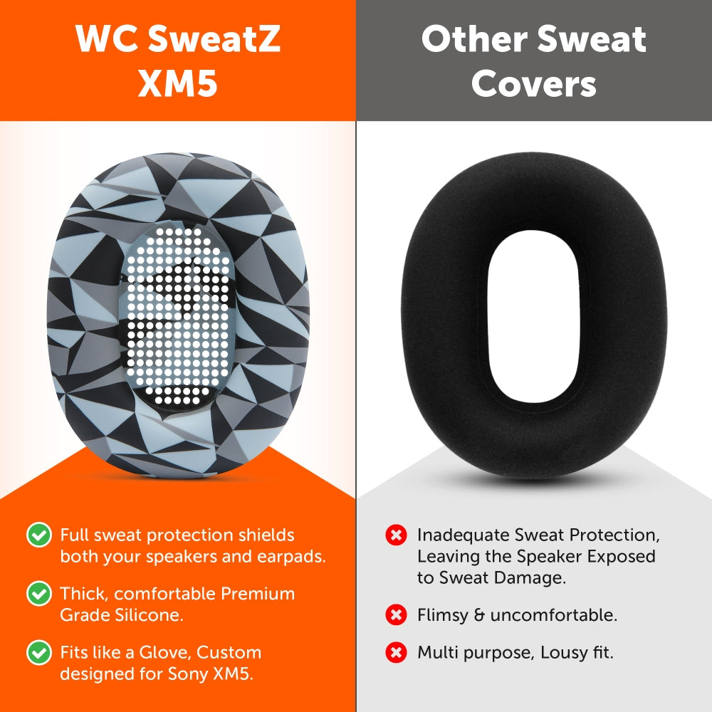 Sony WH-1000XM5 イヤーパッド汗カバー - WC SweatZ