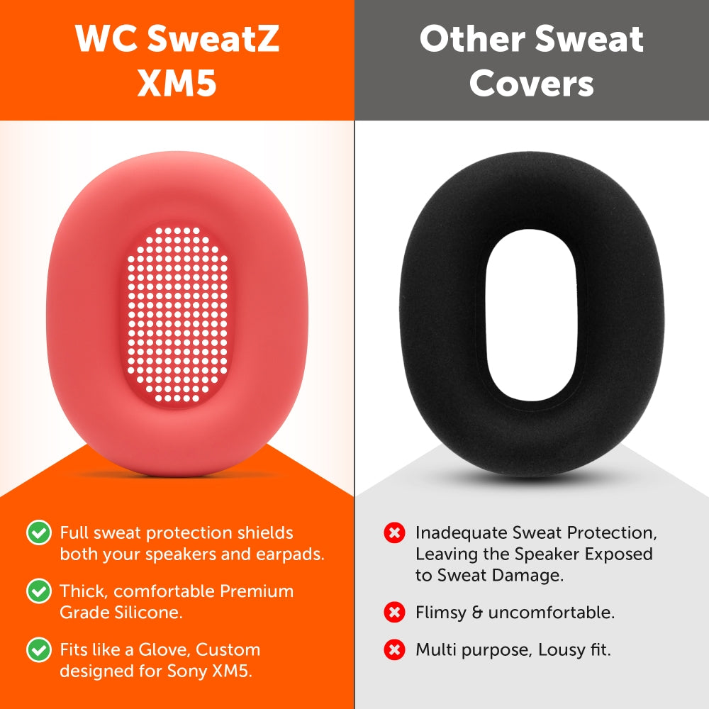 Sony WH-1000XM5 イヤーパッド汗カバー - WC SweatZ
