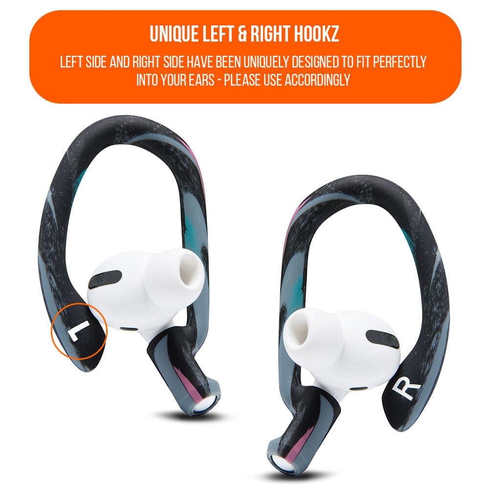 WC HookZ - Ganchos para las orejas para AirPods Pro 1, 2 y AirPods 1, 2, 3
