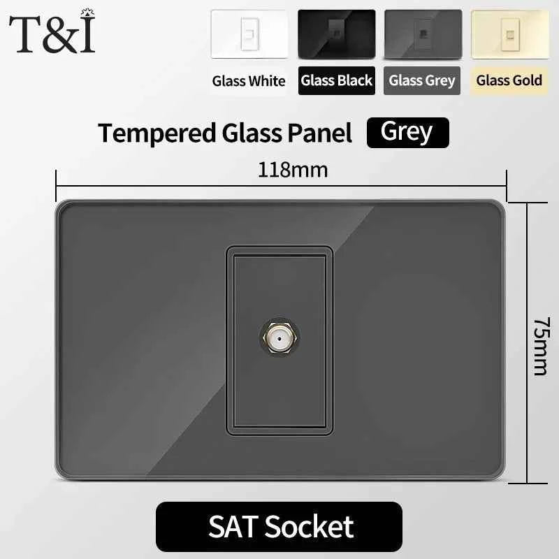 118 Series Wall Socket with Dual USB Type-C Ports – 110V