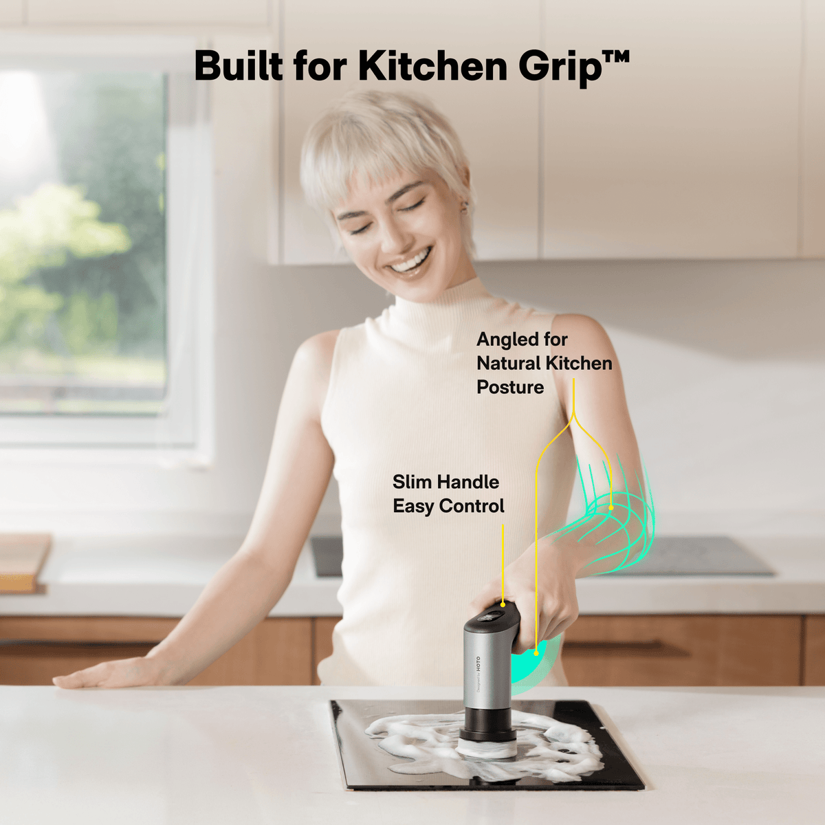 HOTO Grip™ Cordless Spin Scrubber - Electrifick Wants