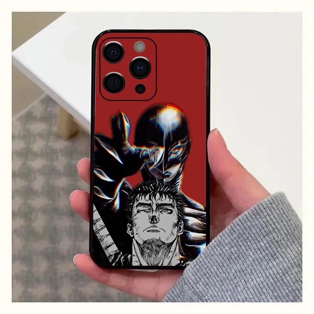 GutsrkiPhone Anime Phone Case 15 New SE Black - Electrifick Wants
