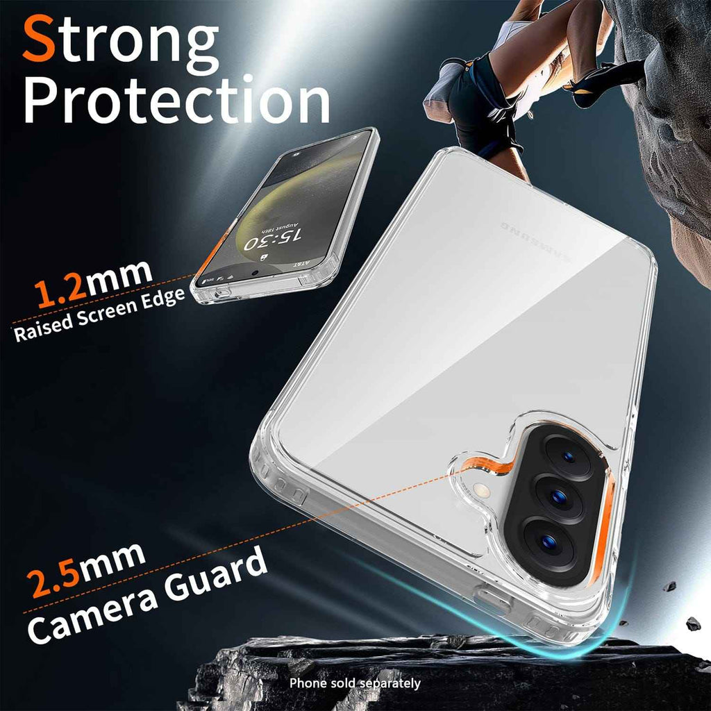 Samsung Galaxy A57 5G Clear Case - Anti-Slip Grip | Venture Series - Electrifick Wants