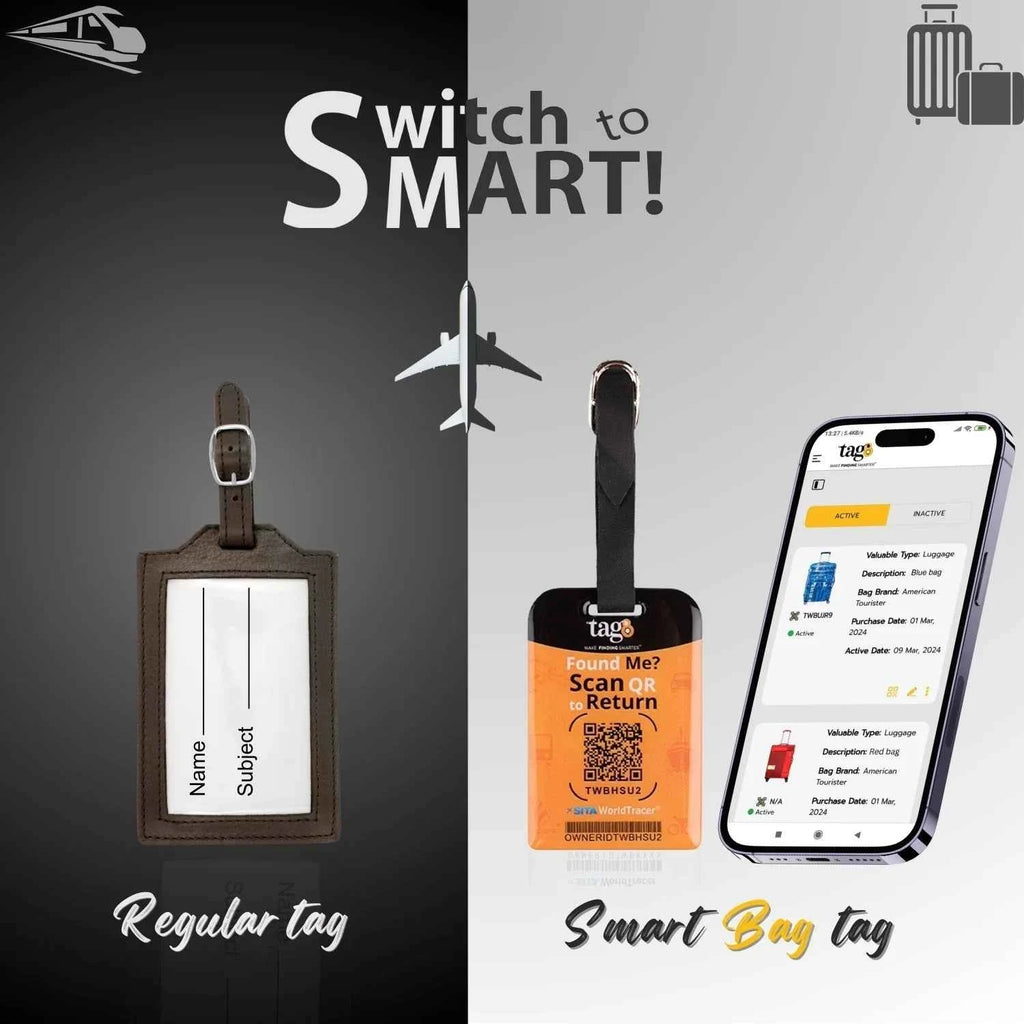 Smart Bag Security Tag USA Flag Pack 2