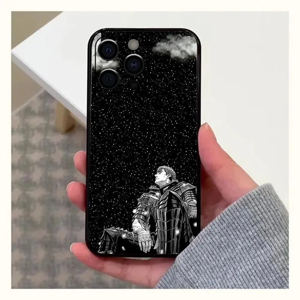 GutsrkiPhone Anime Phone Case 15 New SE Black - Electrifick Wants