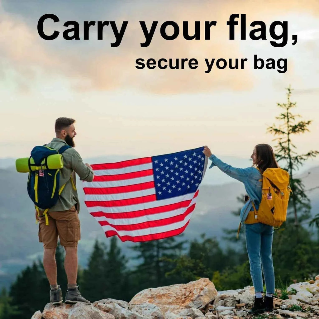 Smart Bag Security Tag USA Flag Pack 2