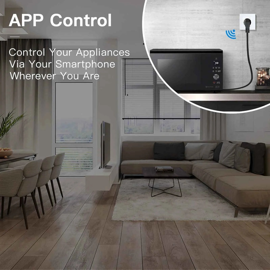 BSEED WiFi Smart Wall Socket France Standard with Crystal Glass Panel