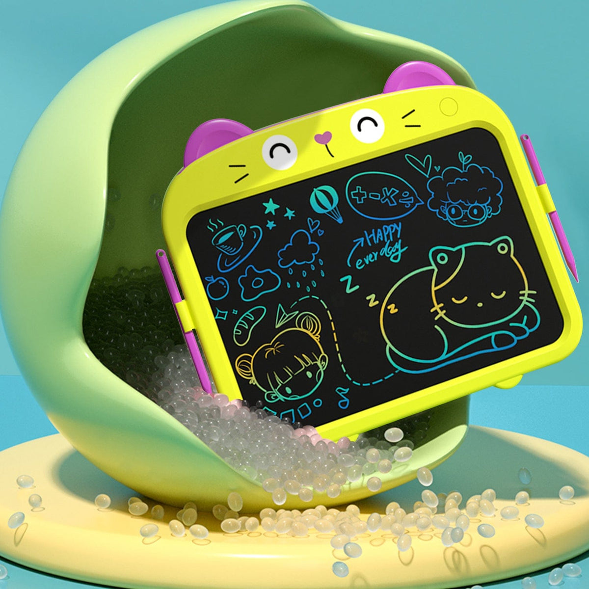 LCD Writing Kids Tablet 13.5" - Color Display, One-Click Erase - Electrifick Wants