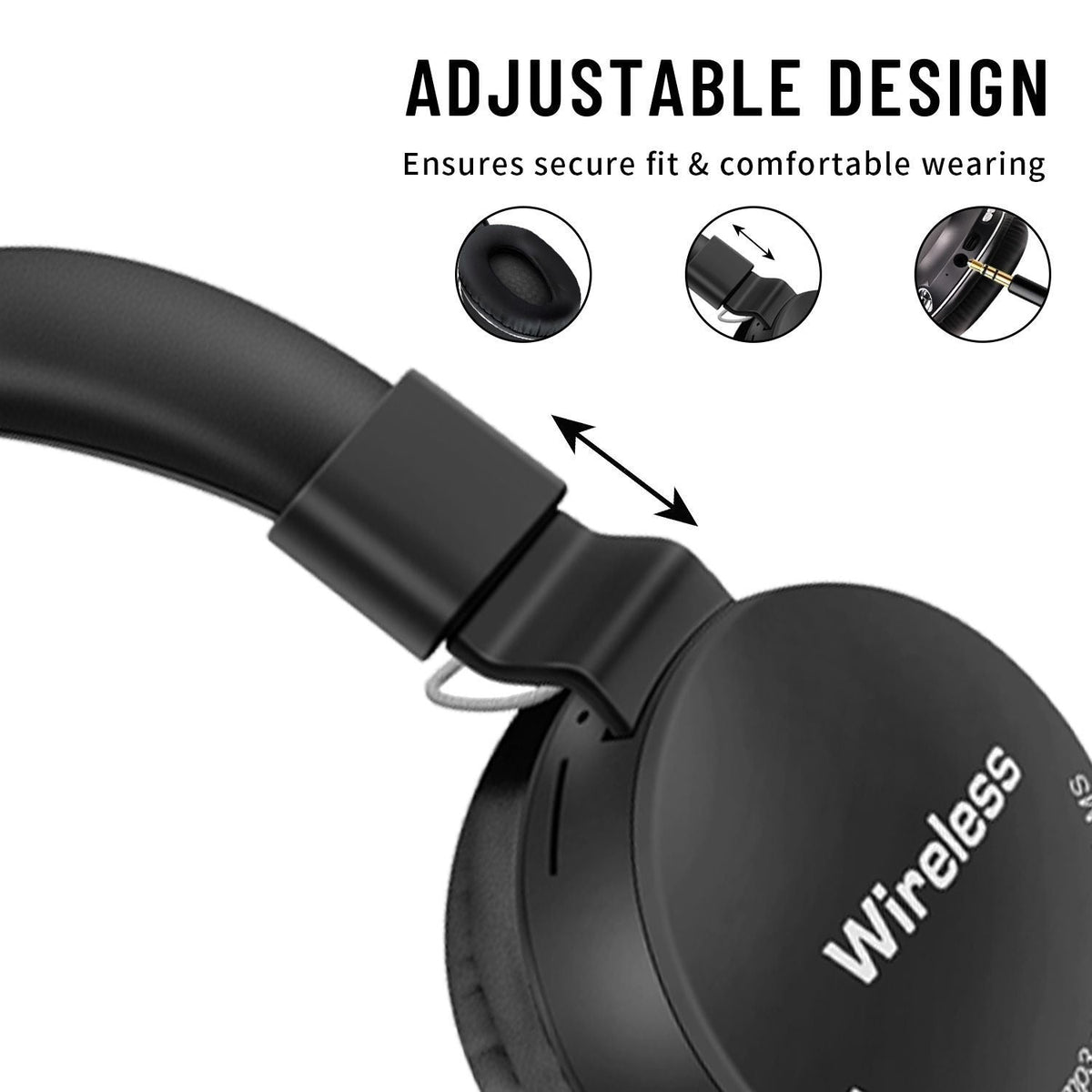 AKZ-B67 Bluetooth headset with high battery flashlight lighting headset card insertion FM - Electrifick Wants