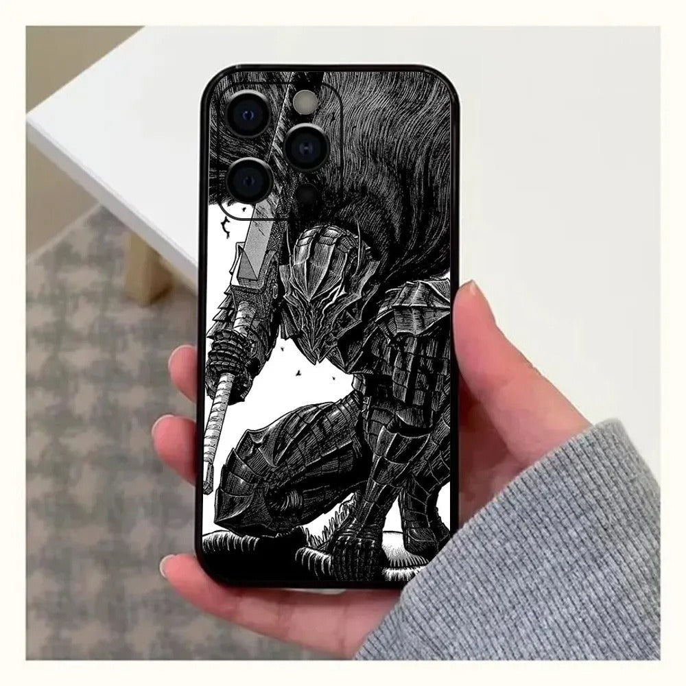 GutsrkiPhone Anime Phone Case 15 New SE Black - Electrifick Wants
