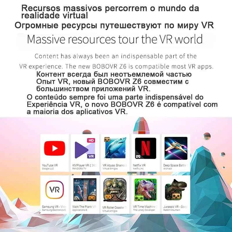 Z6 Casque Helmet 3D VR Glasses
