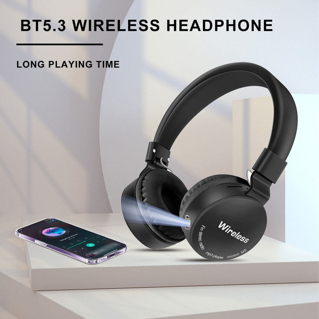 AKZ-B67 Bluetooth headset with high battery flashlight lighting headset card insertion FM - Electrifick Wants