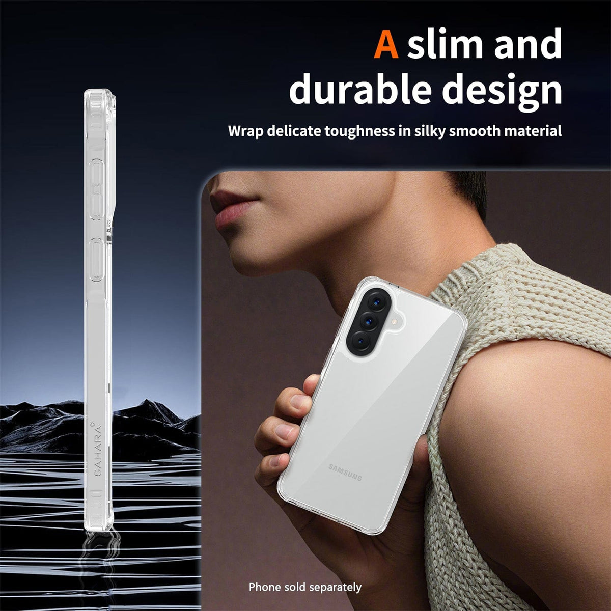 Samsung Galaxy A57 5G Clear Case - Anti-Slip Grip | Venture Series - Electrifick Wants