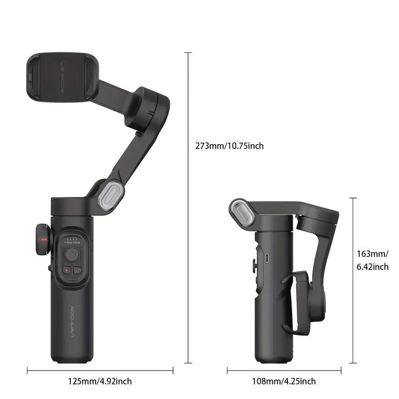 XE 3-Axis Handheld Gimbal Stabilizer Foldable Smartphone Cellphone Video Record Vlog PTZ Stabilizer For IPhone Xiaomi Sa - Electrifick Wants
