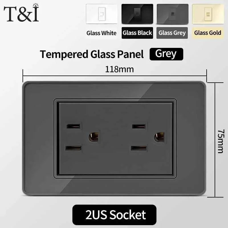 118 Series Wall Socket with Dual USB Type-C Ports – 110V
