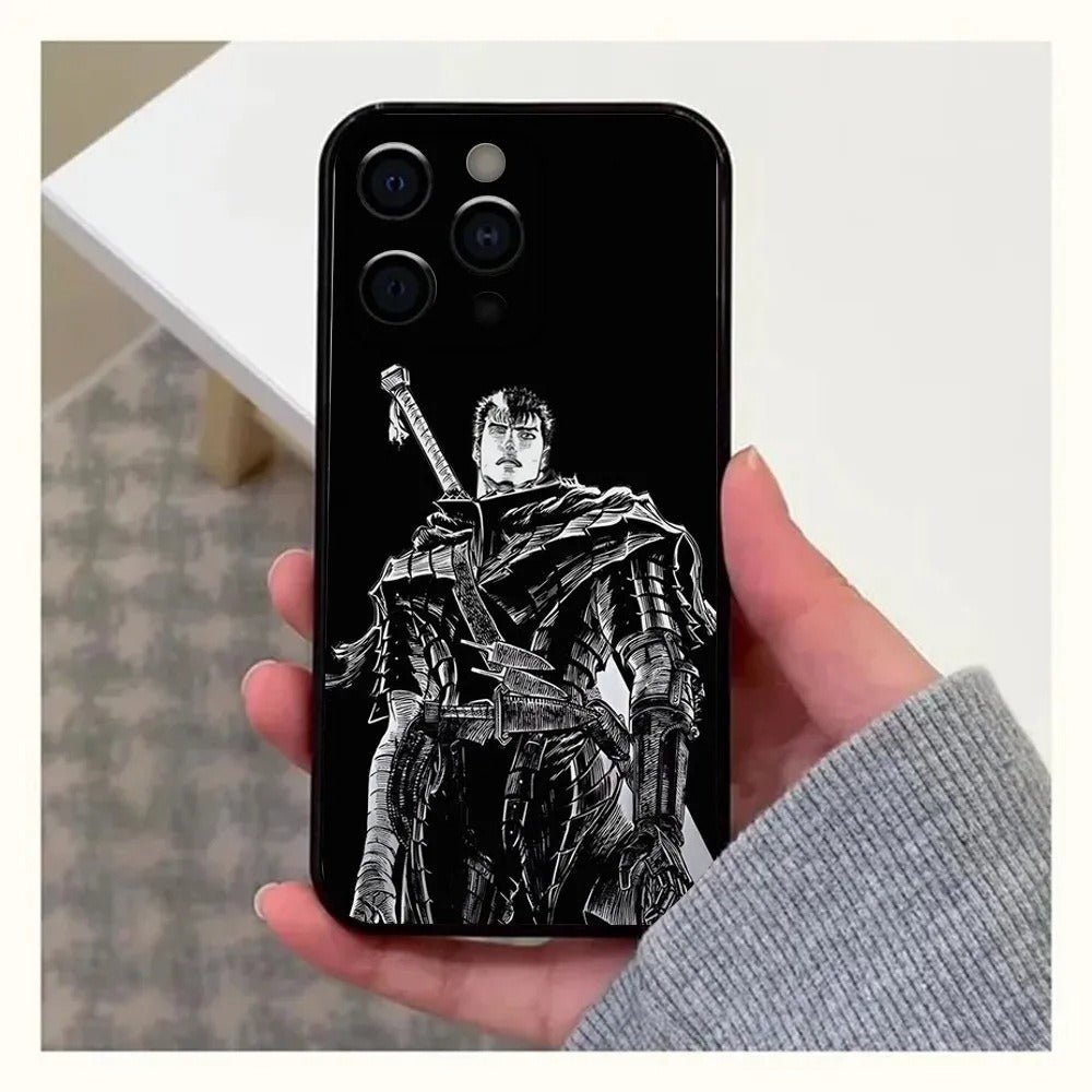 GutsrkiPhone Anime Phone Case 15 New SE Black - Electrifick Wants