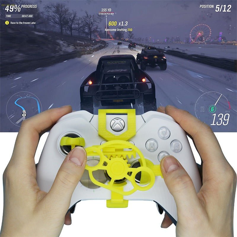 PC racing game controller, steering wheel simulator, Xbox One SX Elite, Eurocard Horizon - Electrifick Wants