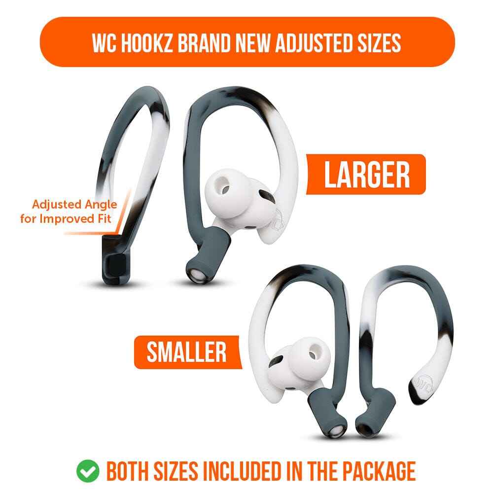 WC HookZ - Over Ear Hooks for Airpods Pro 1, 2 & Airpods 1, 2, 3