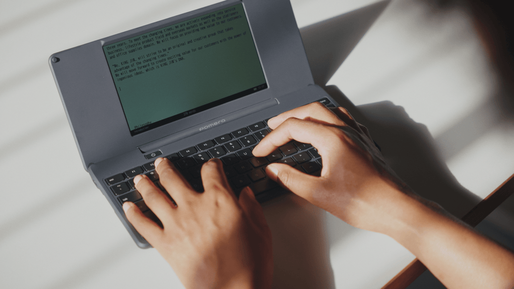 pomera - Full-Suite Typewriter For Focused Writing Includes Screen Protector Film - Electrifick Wants