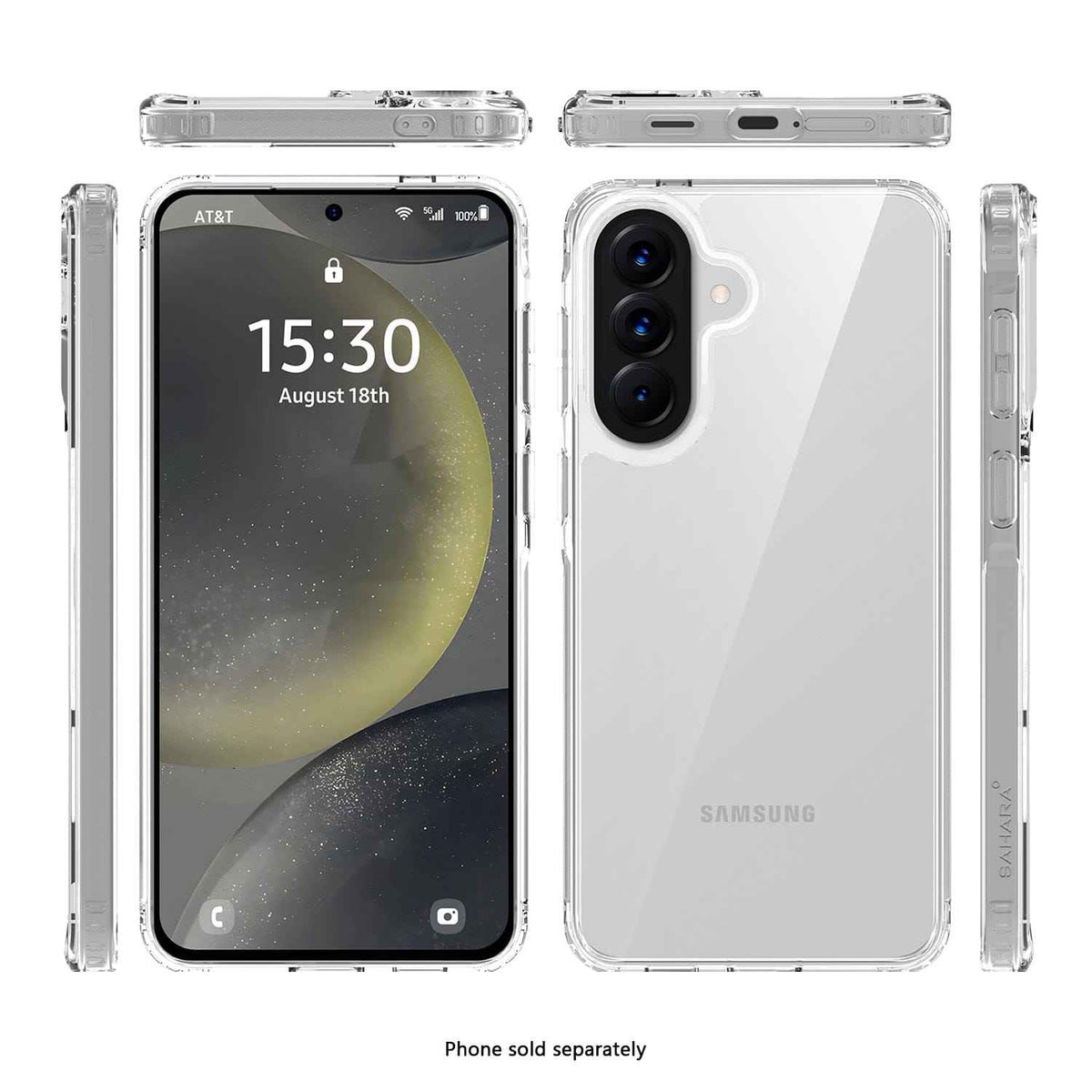Samsung Galaxy A57 5G Clear Case - Anti-Slip Grip | Venture Series - Electrifick Wants