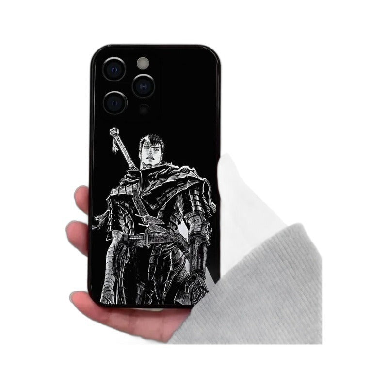 GutsrkiPhone Anime Phone Case 15 New SE Black - Electrifick Wants