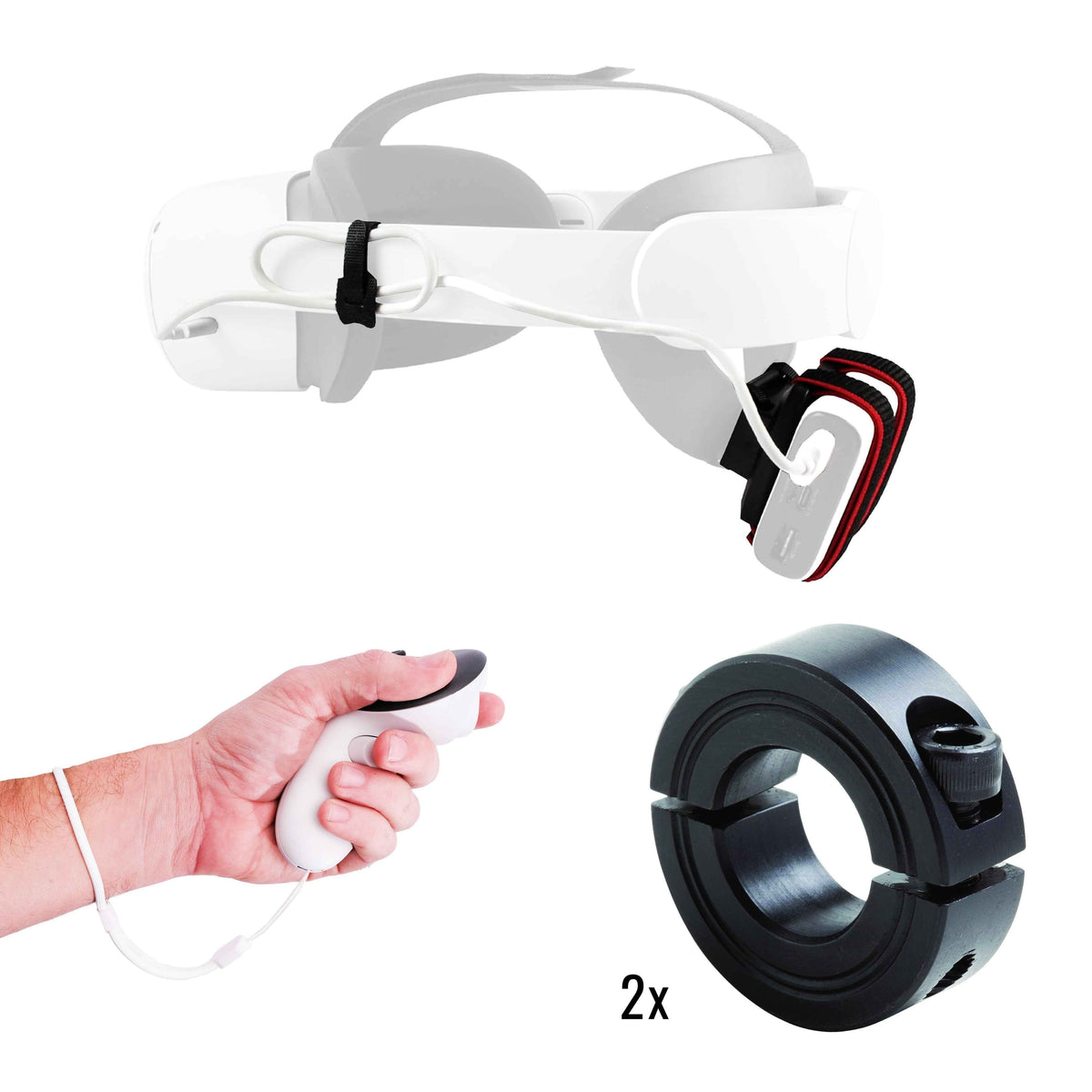 DriVR Ace - VR Golf Club Handle Accessory - Compatible with Quest 3/3s and Pro